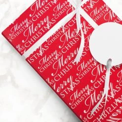Wholesale 🎁 JAM Paper Red Merry 🎄 Christmas Gift Wrap 😉 -Jam Paper Shop D335892S 4