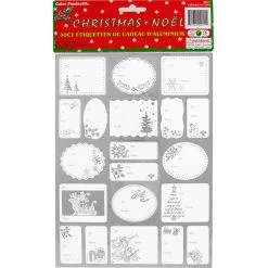 Cheapest 🎁 JAM Paper Silver Foil 🎄 Christmas Gift Tag Stickers 🔥