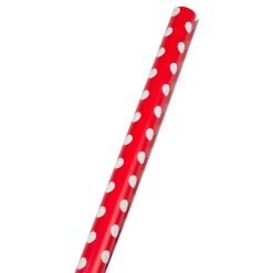Buy 💯 JAM Paper Red with White Dots Gift Wrap, 2ct. 🤩 -Jam Paper Shop D336010S 1