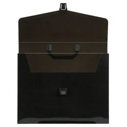 New π JAM Paper Black Plastic Portfolio Briefcase with Handles 12" x 9.5" π 9 New π JAM Paper Black Plastic Portfolio Briefcase with Handles 12" x 9.5" π -Jam Paper Shop D336148S 3