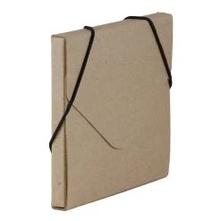 Budget 🎁 JAM Paper Natural Kraft CD Case Portfolio with Elastic Closure 5" x 5.625" 😉 -Jam Paper Shop D336285S 4