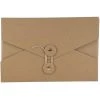 Promo 😍 JAM Paper Natural Kraft Portfolio with Button and String Tie Closure 5.5" x 8.5" 👍 -Jam Paper Shop D336298S 1