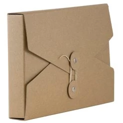 Promo 😍 JAM Paper Natural Kraft Portfolio with Button and String Tie Closure 5.5" x 8.5" 👍 -Jam Paper Shop D336298S 2