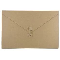 Best deal 🥰 JAM Paper Natural Kraft Portfolio with Button and String Tie Closure 9.25" x 14.375" 🛒