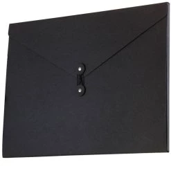 Cheapest ⭐ JAM Paper Black Kraft Portfolio with Button and String Closure 12.5" x 16.5" 🎁 -Jam Paper Shop D336315S 3
