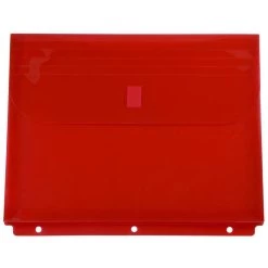 Brand new ✨ JAM Paper 9.5" x 11.5" Hook & Loop Closure 3-Hole Punch Plastic Envelopes, 12ct. ✨