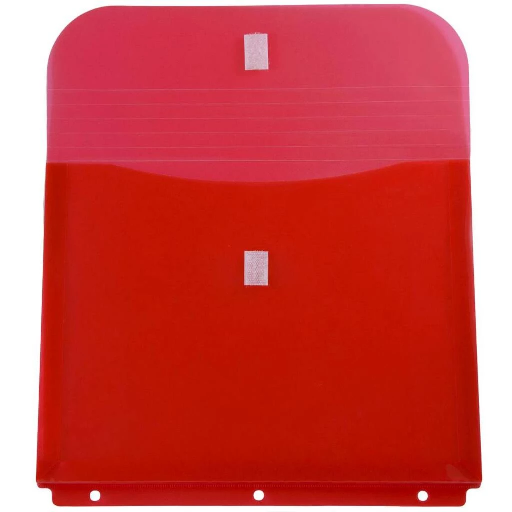 Brand new ✨ JAM Paper 9.5" x 11.5" Hook & Loop Closure 3-Hole Punch Plastic Envelopes, 12ct. ✨ 4 Brand new ✨ JAM Paper 9.5" x 11.5" Hook & Loop Closure 3-Hole Punch Plastic Envelopes, 12ct. ✨ - Image 2