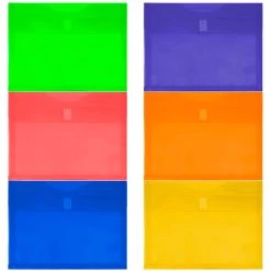 Promo ⌛ JAM Paper 9.75" x 13" Plastic Expansion Hook & Loop Closure Envelopes, 6ct. 😀