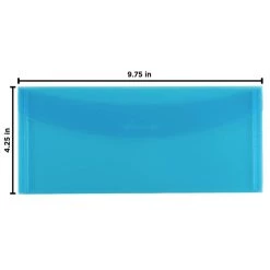 Best Pirce ✔️ JAM Paper Blue Plastic Tuck Flap Closure 4.25" x 9.75" Envelopes, 12ct. 🧨 -Jam Paper Shop D336828S 3
