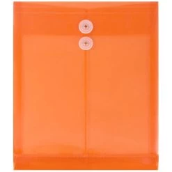 Promo 🥰 JAM Paper Letter Size Plastic Envelopes with Button & String Tie Closure, 12ct. 😀