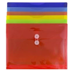 Deals 👍 JAM Paper 9.75" x 13" Plastic Button & String Tie Closure Envelopes, 6ct. ✨ -Jam Paper Shop D336975S 3