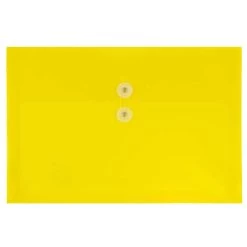 Cheap 👍 JAM Paper 9.75" x 14.5" Button & String Tie Closure Plastic Envelopes, 12ct. 🧨