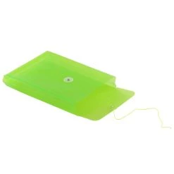 Deals 😍 JAM Paper 6.25" x 9.25" Lime Green Button & String Closure Plastic Envelope, 12ct. 🎁 -Jam Paper Shop D337054S 4