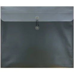 Best Sale ❤️ JAM Paper Metallic Dark Green Plastic Button & String Closure 15" x 18" Envelopes, 12ct. 🧨