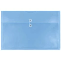 Best reviews of β JAM Paper 12" x 18" Blue Button & String Tie Closure Plastic Envelopes, 12ct. β