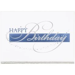 Buy ⭐ JAM Paper 5.625" x 7.875" Happy 🥳 Birthday Deckle Edge 🥳 Birthday Cards & Envelopes, 25ct. 😍