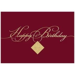 Wholesale ❤️ JAM Paper 5.625" x 7.875" Burgundy 🥳 Birthday Cards & Envelopes, 25ct. 👏