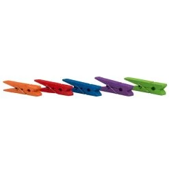 New 🎉 JAM Paper 2" Assorted Color Wood Clip Clothespins, 20ct. 👏 -Jam Paper Shop D337238S 4