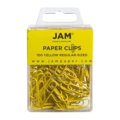 New 😉 JAM Paper 1" Colorful Standard Paper Clips, 2 Packs of 100 👏