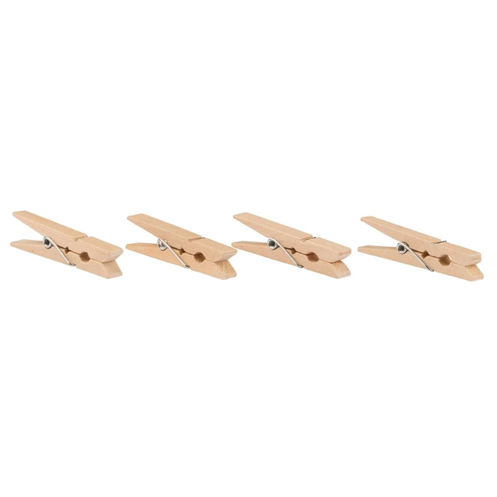 New π JAM Paper 2" Natural Wood Clip Clothespins, 24ct. β 6 New π JAM Paper 2" Natural Wood Clip Clothespins, 24ct. β - Image 4