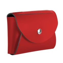 Buy 🛒 JAM Paper Italian Leather Business Card Holder Case with Round Flap 🎉 -Jam Paper Shop D337392S 3