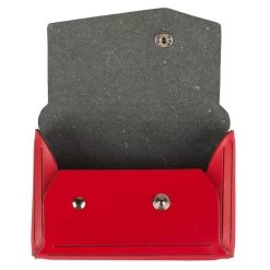 Outlet 🎉 JAM Paper Italian Leather Business Card Holder Case with Angular Flap ⌛ -Jam Paper Shop D337403S 3