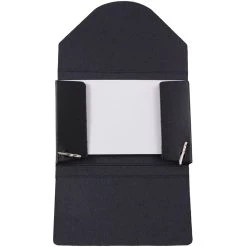 Budget ❤️ JAM Paper Black Chipboard Business Card Holder Case with Round Flap 🔔 -Jam Paper Shop D337410S 3