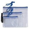 Best reviews of ✨ JAM Paper Blue Mesh Zipper Pouch Set 😀 -Jam Paper Shop D337426S 1