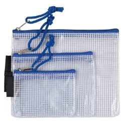 Best reviews of ✨ JAM Paper Blue Mesh Zipper Pouch Set 😀