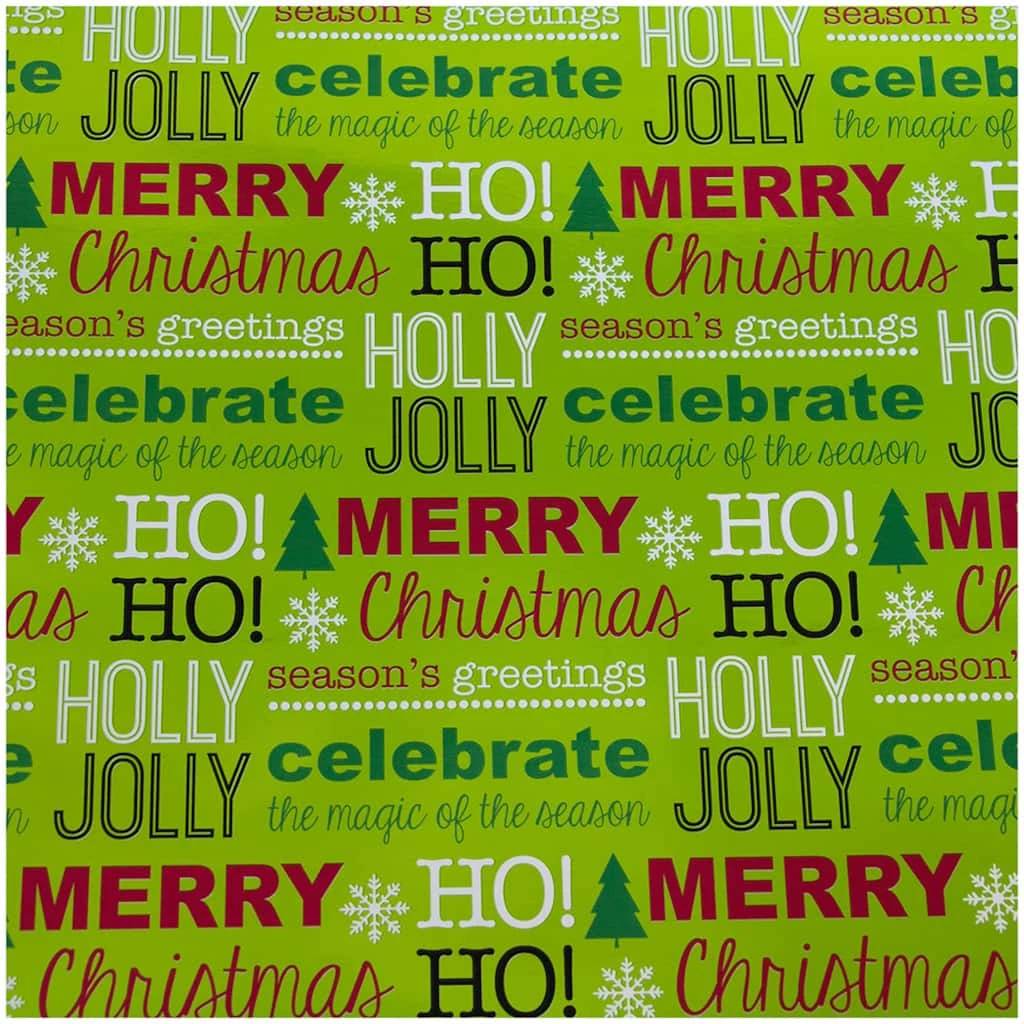 Promo π JAM Paper Holly Jolly Gift Wrap Set, 4ct. π 5 Promo π JAM Paper Holly Jolly Gift Wrap Set, 4ct. π - Image 3