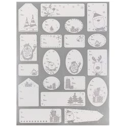 Cheap 😉 JAM Paper Matte Silver Foil 🎁 Christmas Gift Tag Stickers 🧨 -Jam Paper Shop D337517S 3