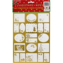 Coupon 👍 JAM Paper Gold Foil 🔔 Christmas Gift Tag Stickers 🎁
