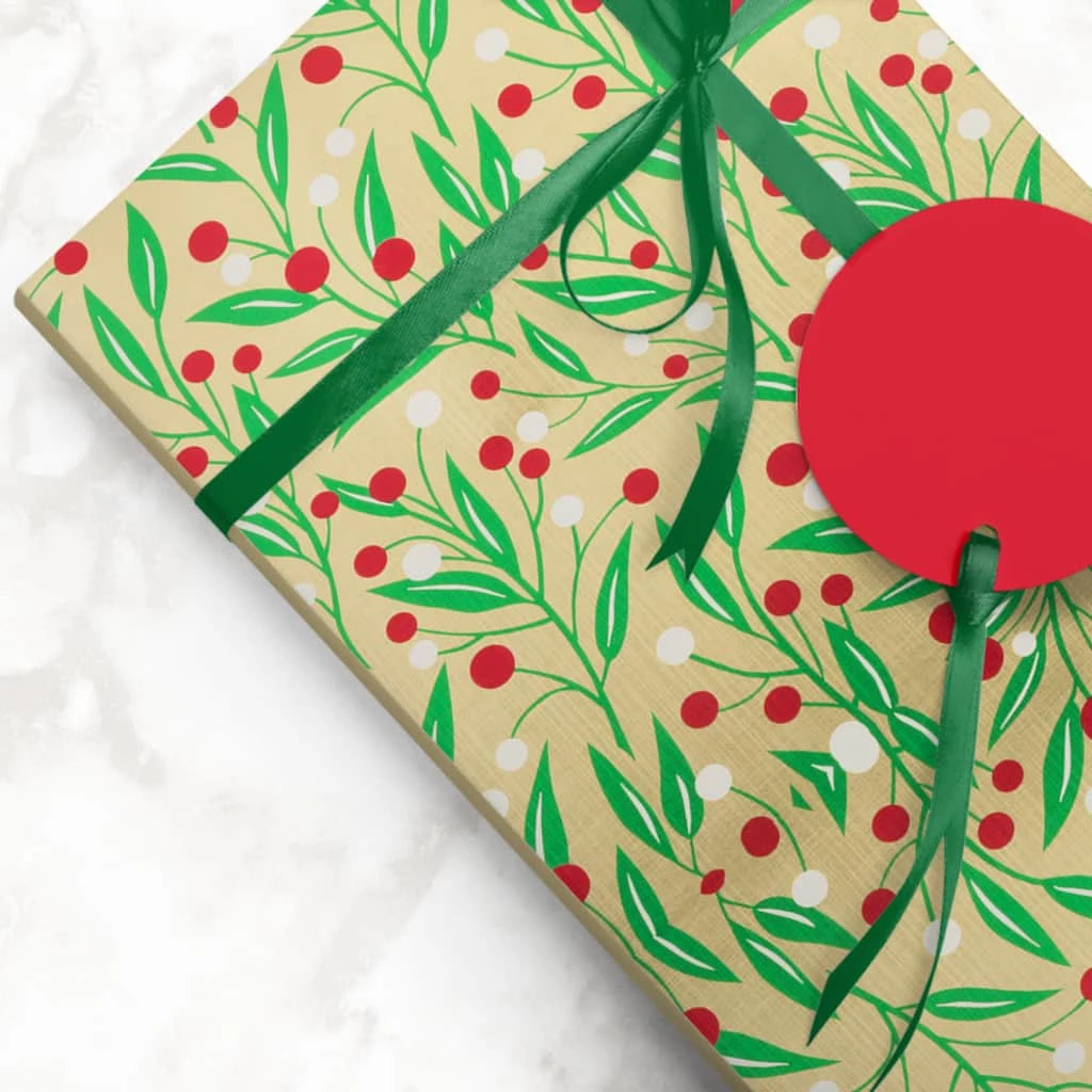 Deals π JAM Paper Embossed Gold with Holly Gift Wrap π 6 Deals π JAM Paper Embossed Gold with Holly Gift Wrap π - Image 4