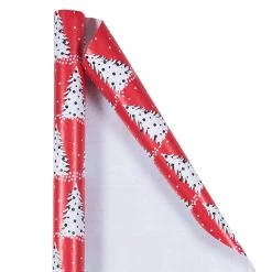 Promo 🎉 JAM Paper Painted 🎅 Christmas Trees Gift Wrap 💯 -Jam Paper Shop D337574S 3