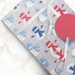 Buy 🥰 JAM Paper Chilly Snowmen Gift Wrap 😉 -Jam Paper Shop D337585S 4