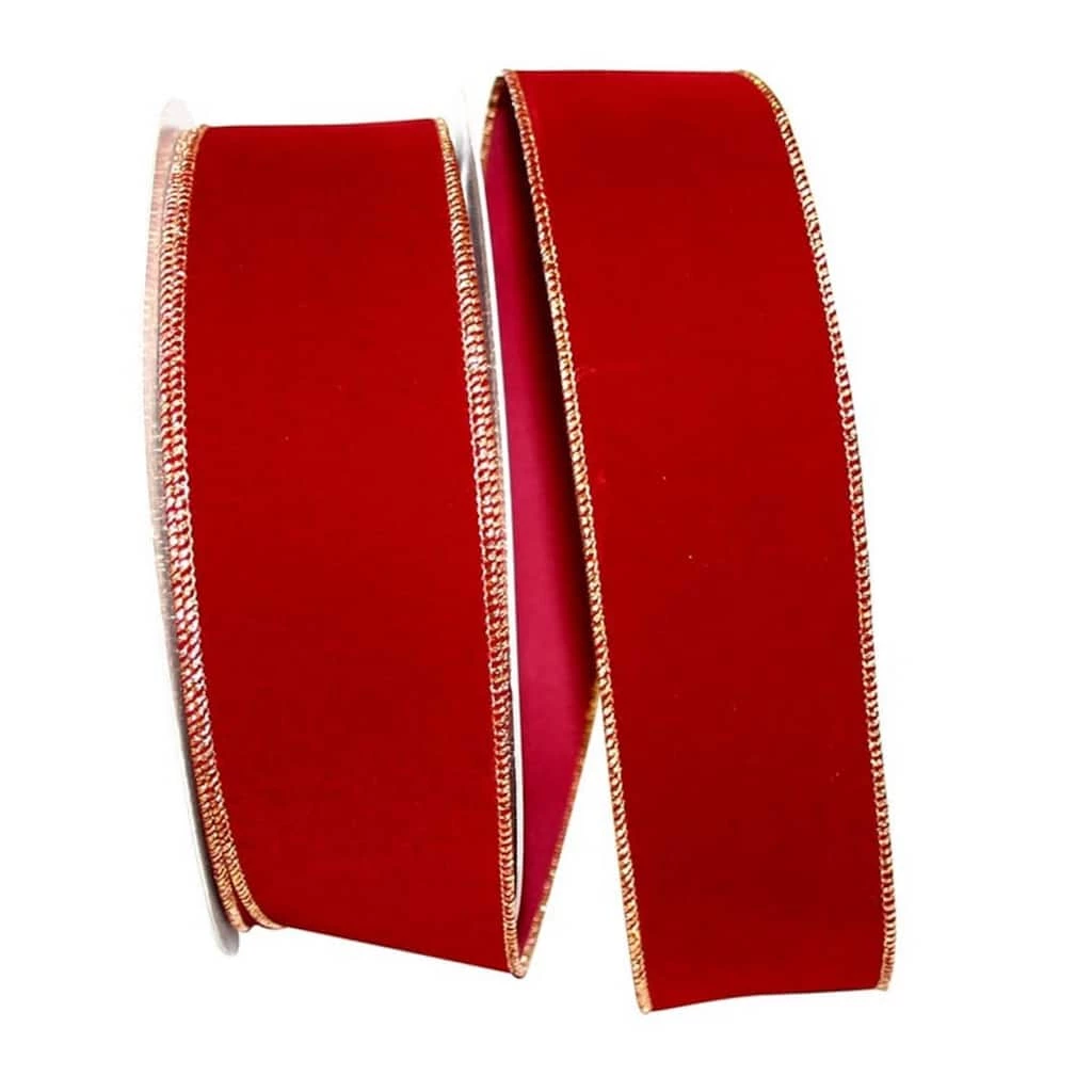 Wholesale π JAM Paper 2.5" Wired Velvet Ribbon β 3 Wholesale π JAM Paper 2.5" Wired Velvet Ribbon β