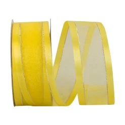 Promo ⭐ JAM Paper 1.5" Sheer Satin Edge Metallic Ribbon 🌟