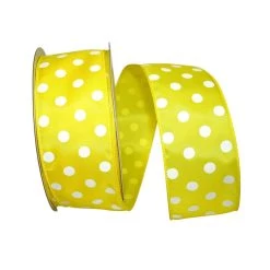 Coupon 🥰 JAM Paper 2.5" Satin Large Dots Wired Ribbon ⌛