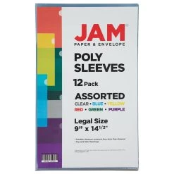 Best Sale 🤩 JAM Paper 9" x 14.5" Plastic Sleeve Page Protectors, 12ct. ✨ -Jam Paper Shop D341248S 5