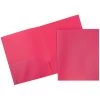 Buy 👍 JAM Paper 9.5" x 11" Fuchsia Pink Plastic 2 Pocket POP Folders, 6ct. ✔️ -Jam Paper Shop D341271S 1