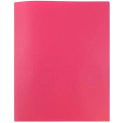 Buy 👍 JAM Paper 9.5" x 11" Fuchsia Pink Plastic 2 Pocket POP Folders, 6ct. ✔️ -Jam Paper Shop D341271S 5