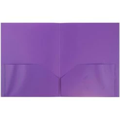 Cheap 🛒 JAM Paper 9.5" x 11.5" Assorted Plastic 2 Pocket POP Folders, 6ct. ❤️ -Jam Paper Shop D341286S 4
