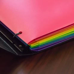 Promo 🤩 JAM Paper 9.5" x 11.5" Assorted Fashion Colors Plastic 2 Pocket School POP Folders, 6ct. 👍 -Jam Paper Shop D341296S 5