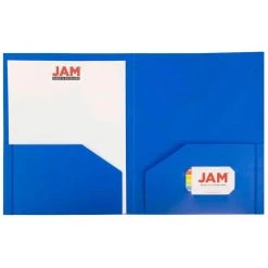 Best Pirce 🎁 JAM Paper Primary Color Heavy Duty Plastic 2-Pocket School Folders, 6ct. 😀 -Jam Paper Shop D341309S 4