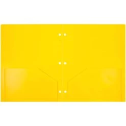 Hot Sale 👍 JAM Paper Primary Color Heavy Duty Plastic 3-Hole School Folders with Pockets, 6ct. 🔥 -Jam Paper Shop D341333S 4