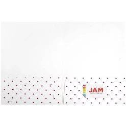 Best Pirce ⭐ JAM Paper White & Burgundy Dots Handmade Recycled Folders, 6ct. 🧨 -Jam Paper Shop D341365S 3