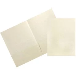 Deals 🌟 JAM Paper Ivory Metallic Handmade Folders, 100ct. 🧨