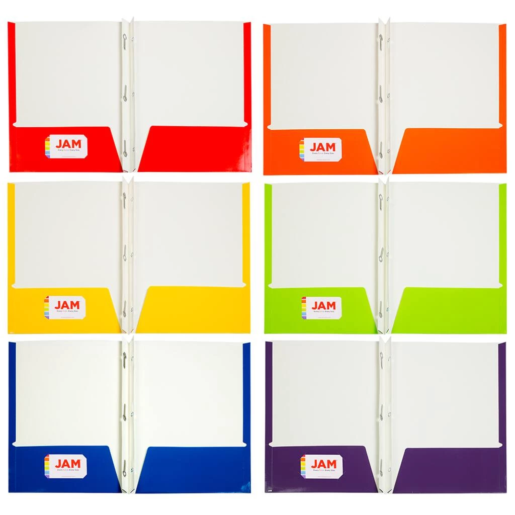 Deals π JAM Paper Primary Glossy Laminated Two Pocket Folders With Clasps, 6ct. π₯ 4 Deals π JAM Paper Primary Glossy Laminated Two Pocket Folders With Clasps, 6ct. π₯ - Image 2