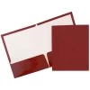 Outlet 😀 JAM Paper Maroon Glossy 2-Pocket Folders, 6ct. 🌟 -Jam Paper Shop D341400S 1