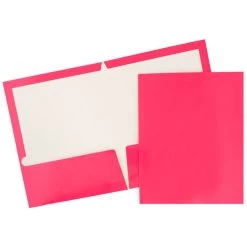 Coupon 🤩 JAM Paper Laminated 2-Pocket Glossy Folders, 6ct. ⌛